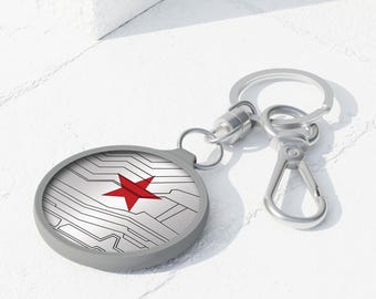 Winter Soldier Arm Keyring - Bucky Barnes Keychain, Winter