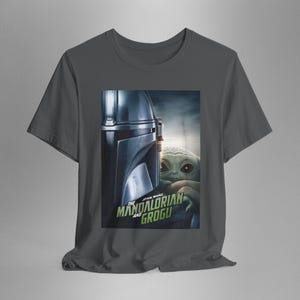 The Mando Movie Shirt, Mando and the child Tee Asphalt