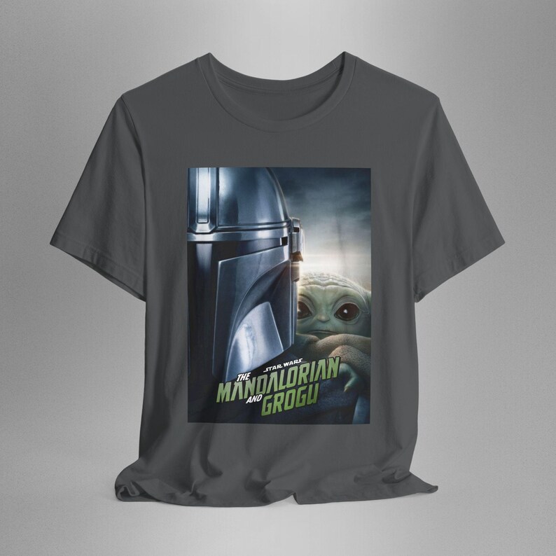 The Mando Movie Shirt, Mando and the child Tee Asphalt