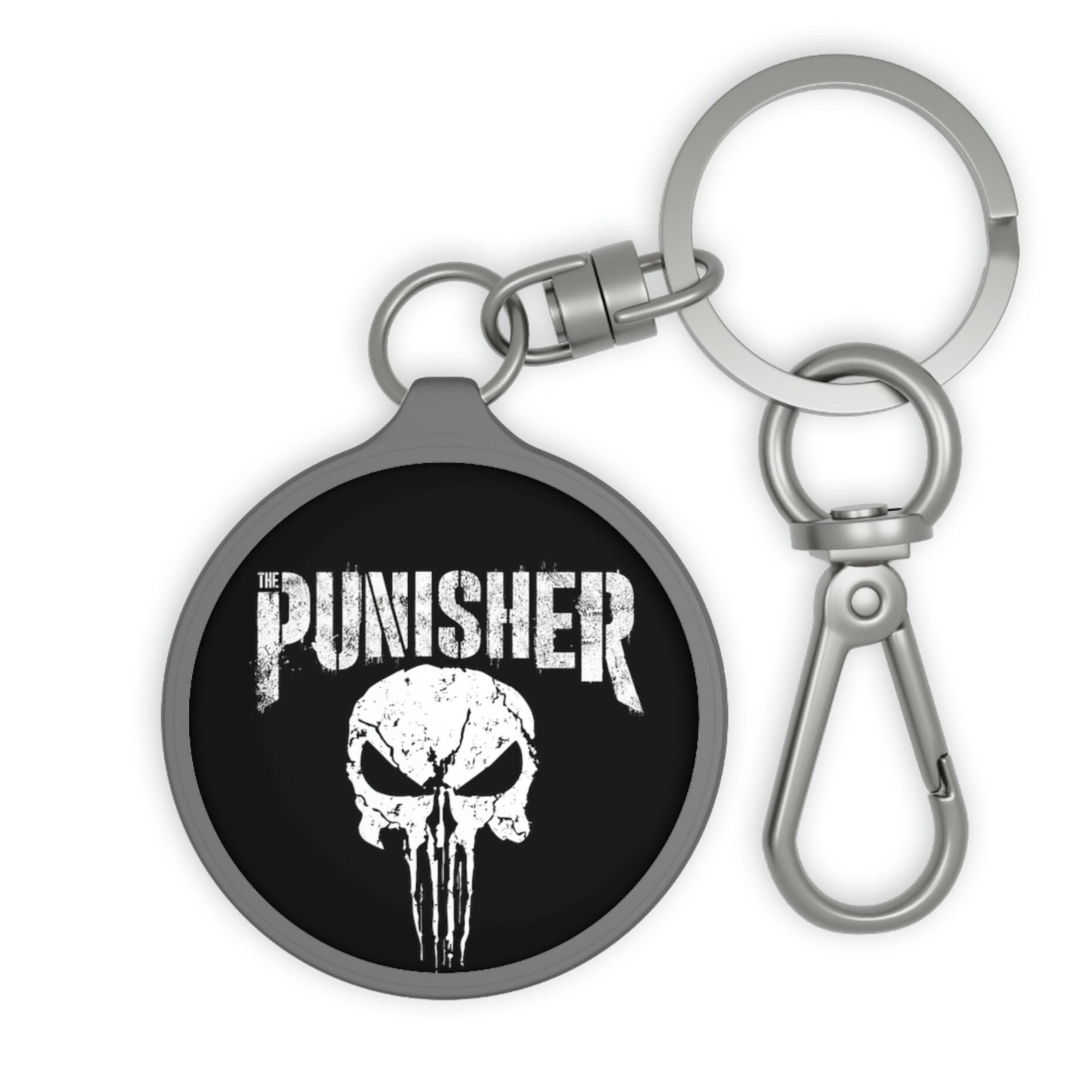 The Punisher Skull Keyring Punisher Keychain the Punisher Bag Tag Skull Fire Gift Punisher Gift New Driver Gift Frank Castle Etsy Hong Kong