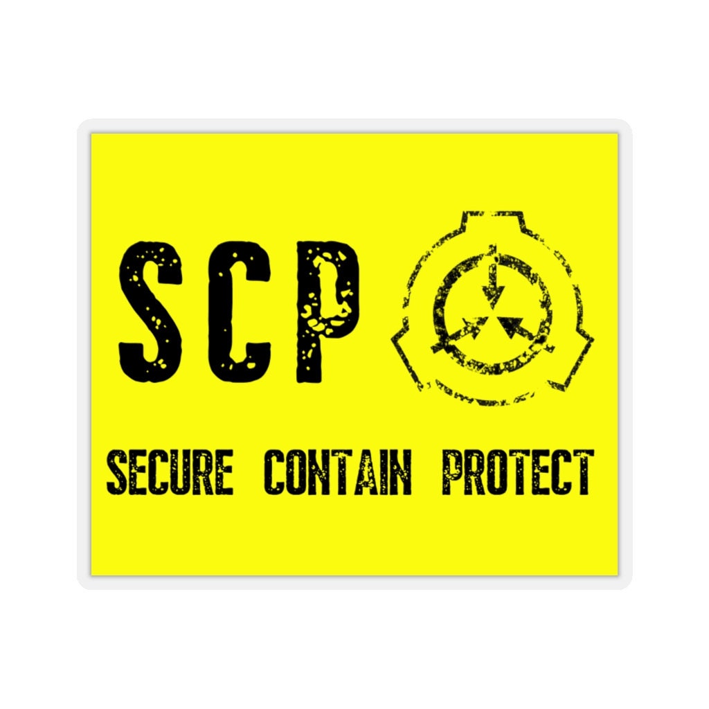 SCP Logo 3-inch Vinyl Static Cling Removeable Window Decal 