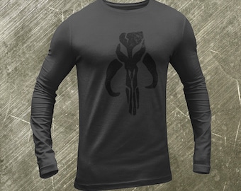 Mythosaur Long Sleeve Shirt, Grunge Mandalorian Gift