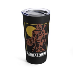 The Mandalorian 20oz Tumbler, This is the Way, Home Office Mug, The Mandalorian Travel Mug, Mando and Grogu Mug, Mudhorn Mug