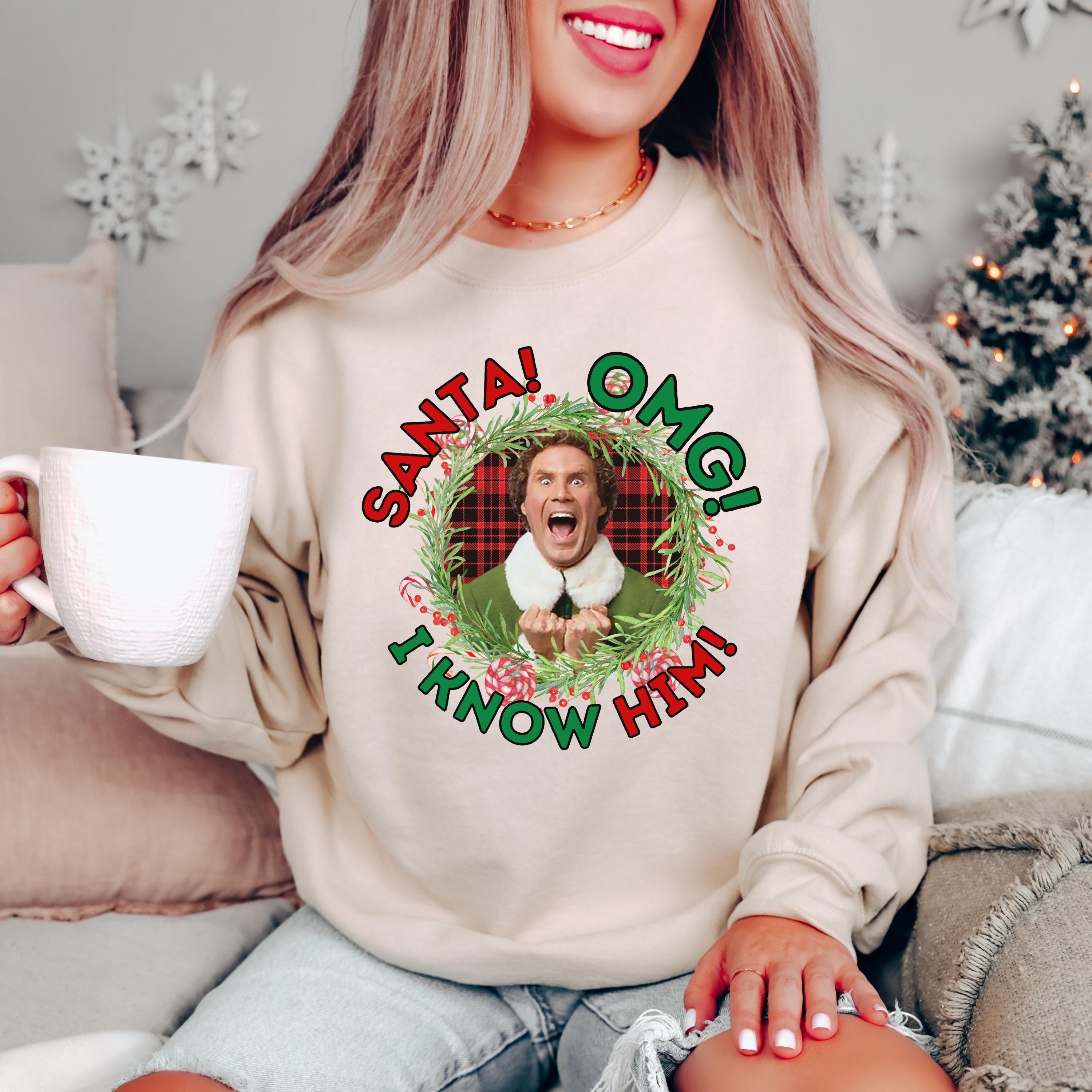 Santa i know him sweater sale