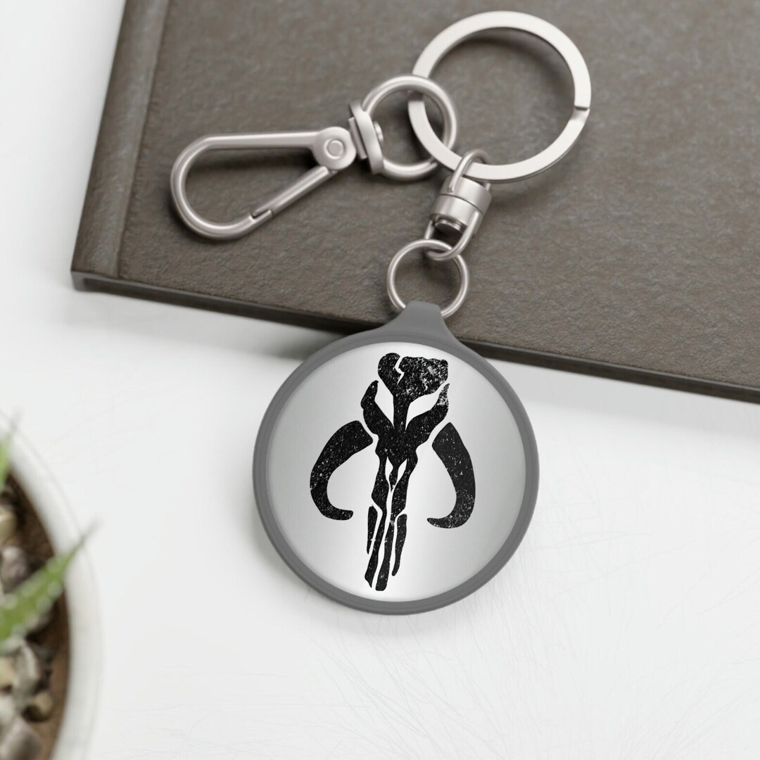 Mandalorian Keyring Mythosaur Keyring the Mandalorian Etsy
