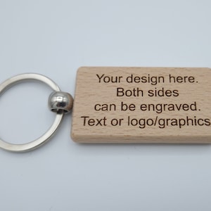 Personalised KeyRing, Laser Engraved Keychain, Gift Idea, Customised Gift For Him Her Kids Mum Dad Boyfriend