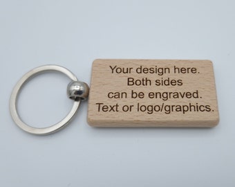 Personalised KeyRing, Laser Engraved Keychain, Gift Idea, Customised Gift For Him Her Kids Mum Dad Boyfriend