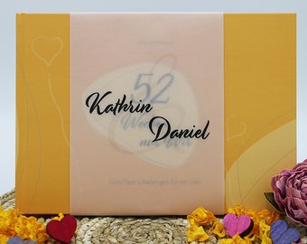 52 Couple Challenges Book - personalized wedding gift Wedding gift Groomsman gift Bridal couple Valentine's Day Dear best man