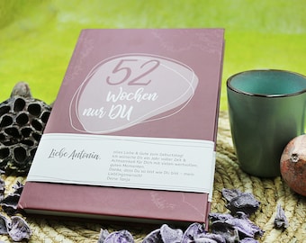 Mindfulness book with personal message Mindfulness challenge - special gift Time for you Birthday Favorite person Diary