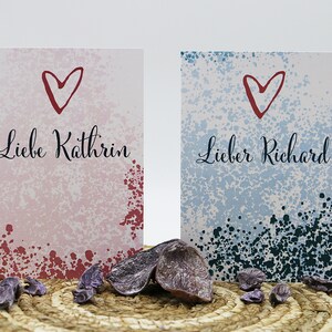 Personalisierte Valentinstagskarte Valentinstag Glückwunschkarte Geburtstagskarte Happy Birthday Hochzeit Geburtstag Jahrestag Hochzeitstag