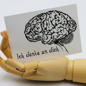 Ich denke an dich - Postkarte Kunstdruck Künstler Freundschaft Corona Stayathome Gruß