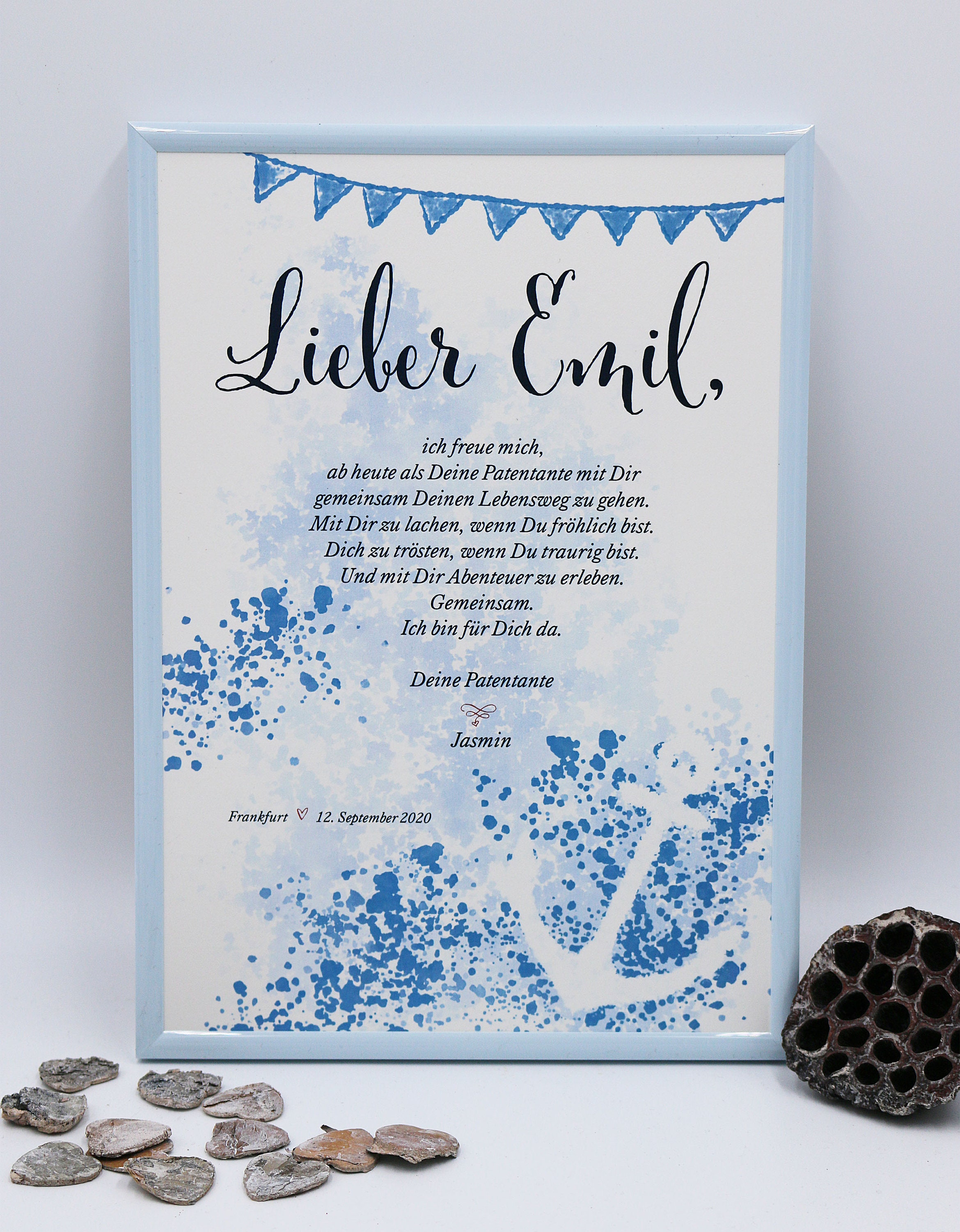 Patenbrief personalisiert Taufgeschenk Taufe Paten Etsy