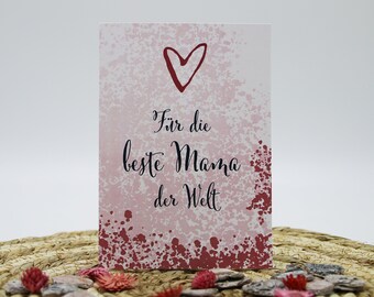 Personalized Mother's Day Card Mother's Day Birthday Birthday Card Congratulations Card Favorite Man Best Mom Mutti Best