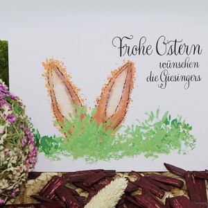 Personalisierte Osterkarte als Klappkarte oder Postkarte