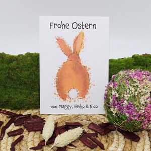 Personalisierte Osterkarte als Klappkarte oder Postkarte