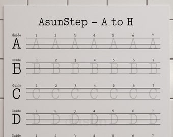 Neat Typewriter Printable Workbook For Adult, Typewriter Penmanship Exercise For Girl, Mastering Typewriter Style Handwriting With Guideline