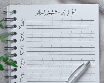 Cute Autograph Practice Sheet For Girls, Printable Signature Worksheet At Home, How To Create A Cool Signature Calligraphy With Handwriting