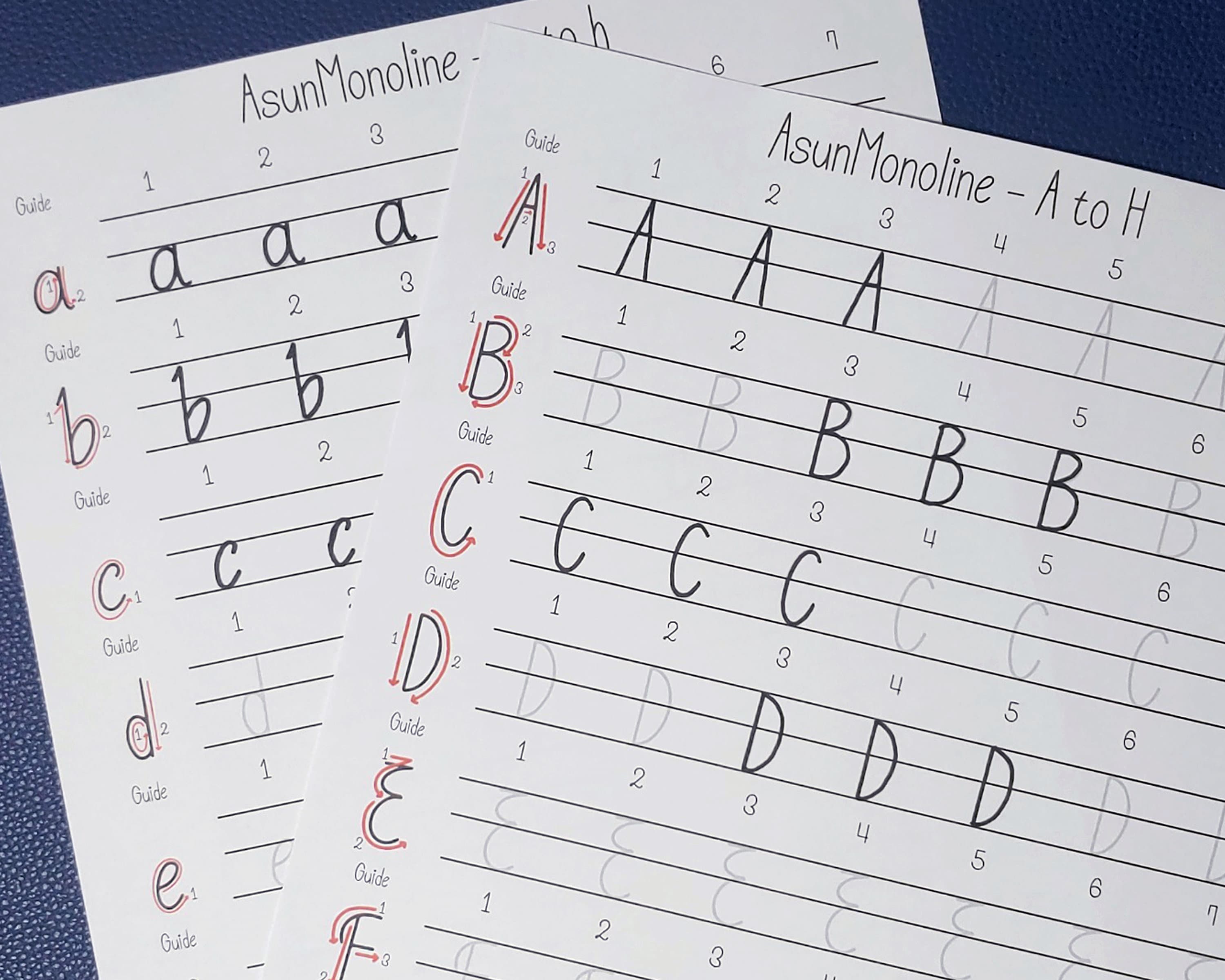 Printable Lettering Worksheet for Adult Practice Neat - Etsy