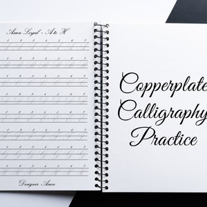 Copperplate Calligraphy Printable Template | Copperplate Calligraphy Worksheet Printable | Calligraphy Practice For Beginner With Guideline