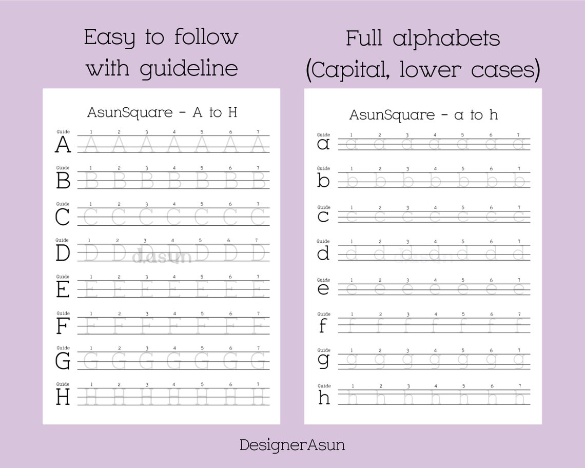 Typewriter Font Alphabet Template How to Improve Your Etsy