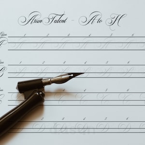 Kupferstich Kalligraphie Starter Kit, Kreative Hobbys Alleine zu tun, Wie man mit Kupferdruck Skript beginnt, Kalligraphie Arbeitsblatt für Mädchen