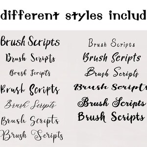 Brush Calligraphy Worksheet Template Bundle Pack Bouncy Hand - Etsy