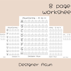 Printable Handwriting Practice Template | Print Handwriting Workbook at ...