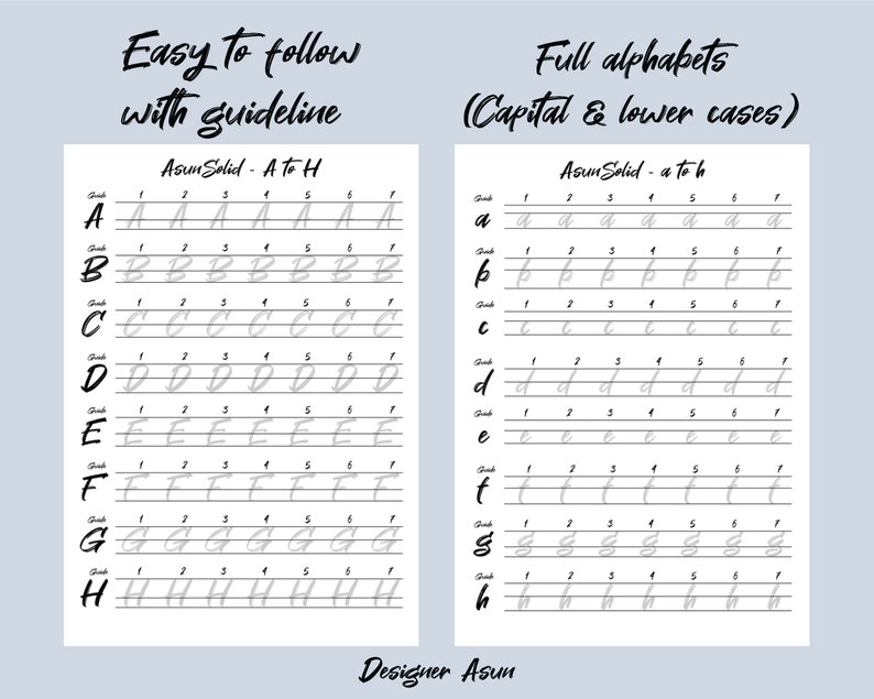 Modern Rough Script Worksheet Template Rough Handwriting Practice Sheet Modern Rough Script Worksheet Template Rough Handwriting Practice Sheet