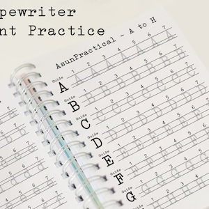 Typewriter Alphabet Printables For Handwriting Beginners | How To Write Like A Typewriter | Handwriting Practice Template For Adult