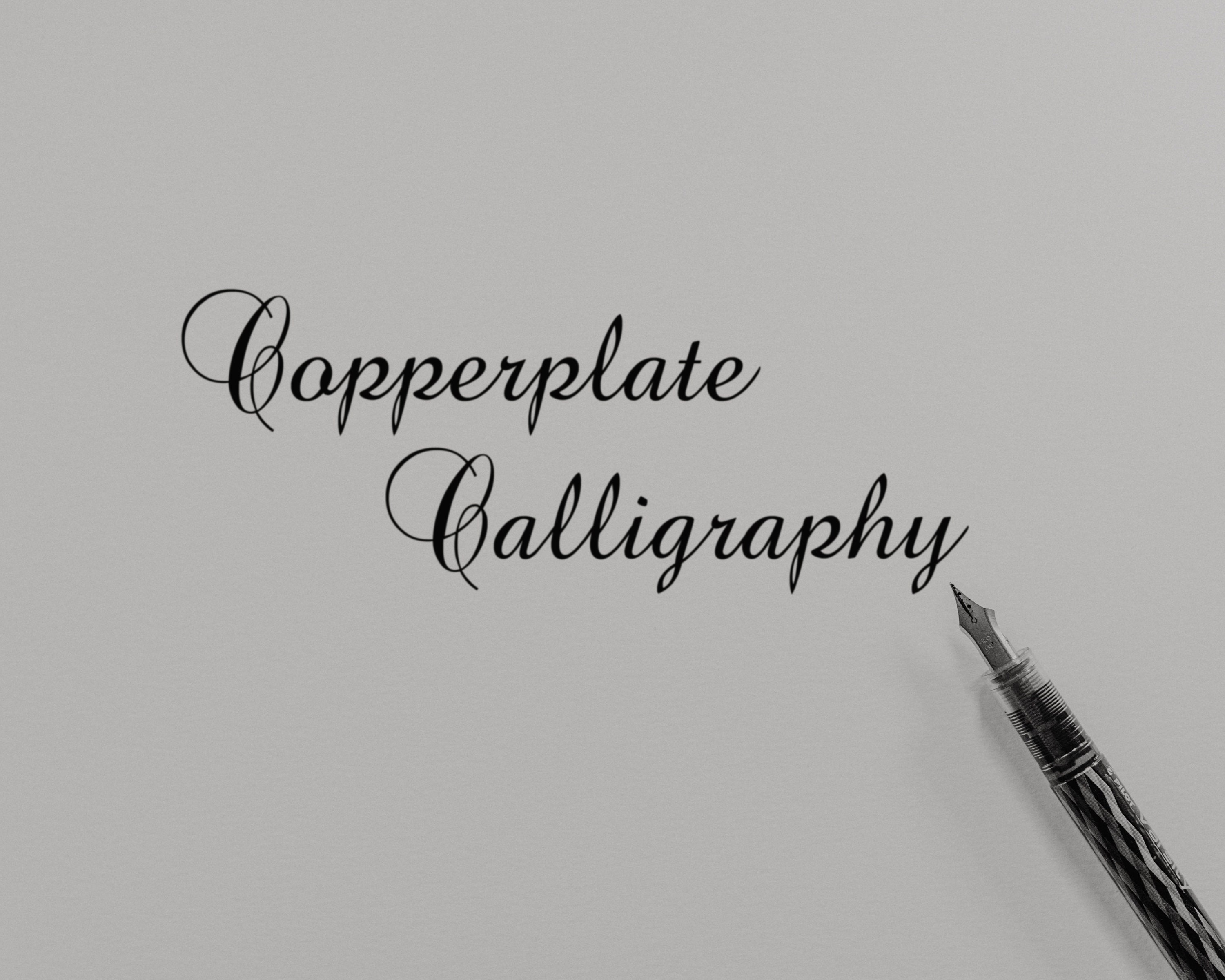 Mastering Copperplate Script Alphabet at Home Copperplate Etsy
