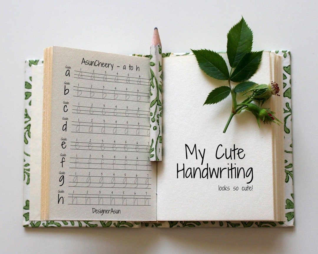 Cute Print Handwriting Worksheet for Adult | Handwriting Template ...