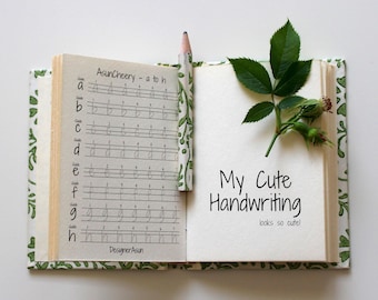 Cute Print Handwriting Worksheet For Adult | Handwriting Template Printable | 2021 New Creative Hobby At Home | Handwriting Workbook