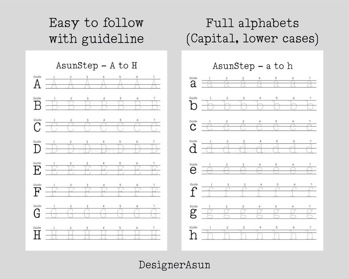 Neat Typewriter Printable Workbook for Adult, Typewriter Penmanship Exercise for Girl, Mastering