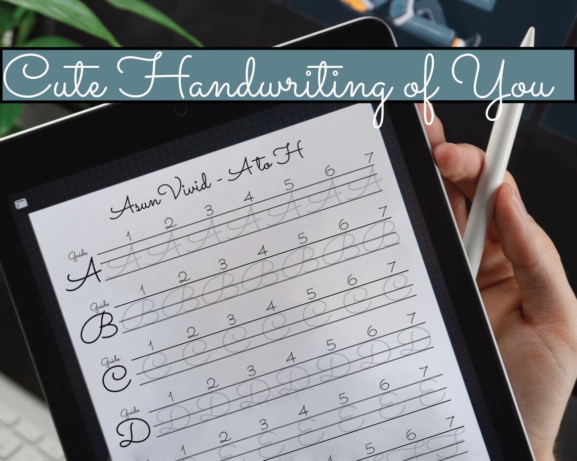Cute and Easy Handwriting Alphabet Tracing Book Print Handwriting ...