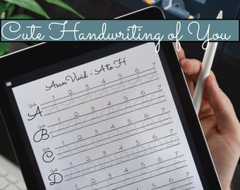 Cute And Easy Handwriting Alphabet Tracing Book | Print Handwriting Workbook With Guideline | Self-learning Handwriting Printable At Home