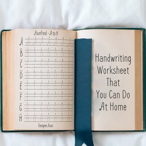 Print Handwriting Worksheet Template | Handwriting Practice Sheet PDF | Handwriting Workbook For Adult | Handwriting Improvement Beginner