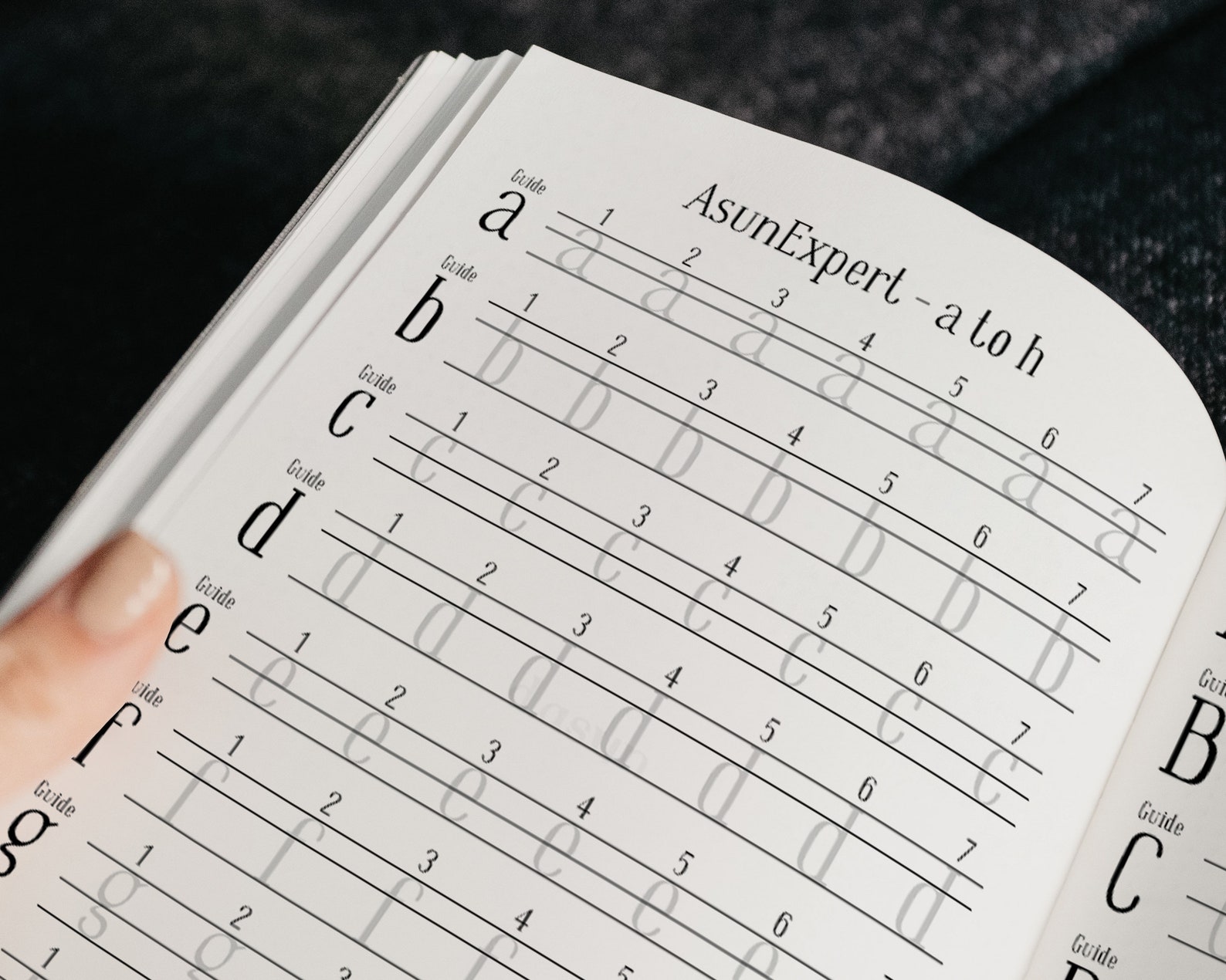 Typewriter Handwriting Printable Worksheet for Beginner A to Etsy