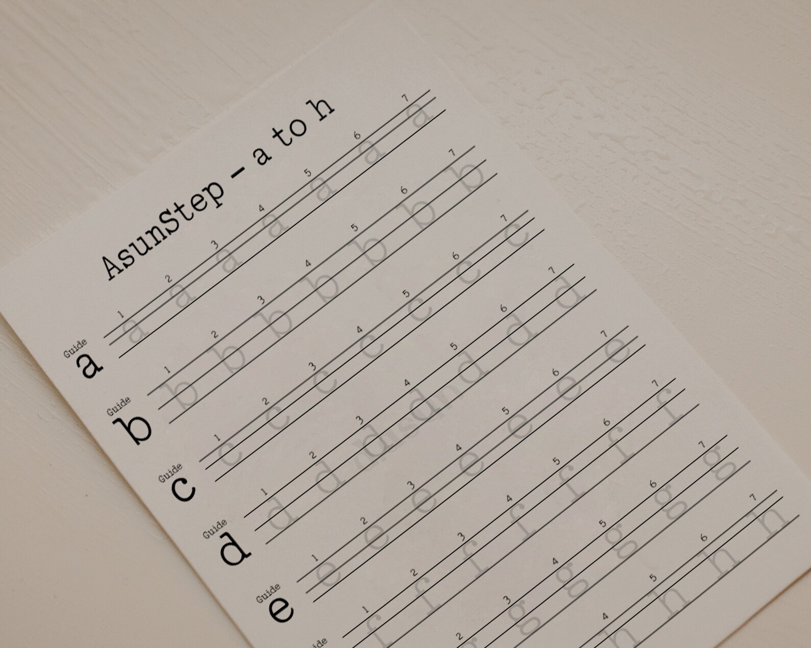 Neat Typewriter Printable Workbook for Adult, Typewriter Penmanship Exercise for Girl, Mastering