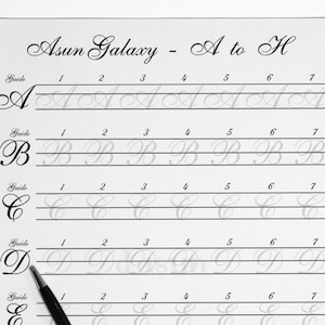 Copperplate Script Tracing Workbook For Calligraphy Beginner, Copperplate Handwriting Practice At Home, Copperplate Alphabet Stroke Tutorial