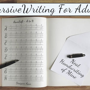 Neat Cursive Letter Practice Template For Girls, Cursive Writing Font Worksheet Printable, Artistic Hobby At Home, Cursive Writing Trace PDF