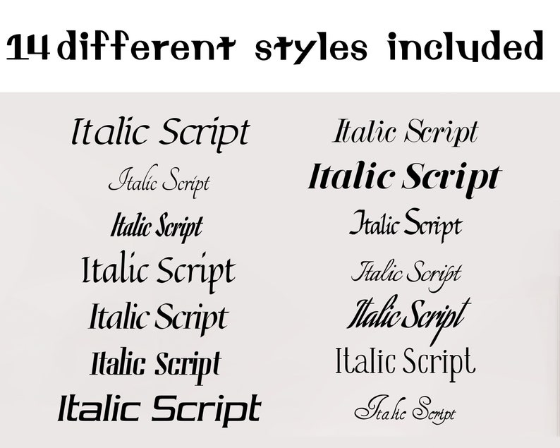 Copperplate and Italic Script Worksheet Bundle Pack Etsy