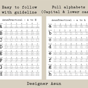 Typewriter Alphabet Printables for Handwriting Beginners | How to Write ...