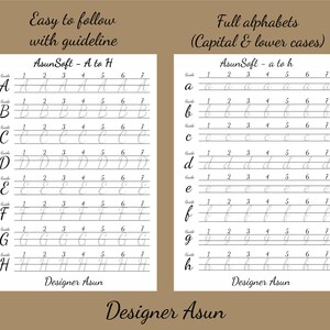 neat cursive letters worksheet cursive writing font