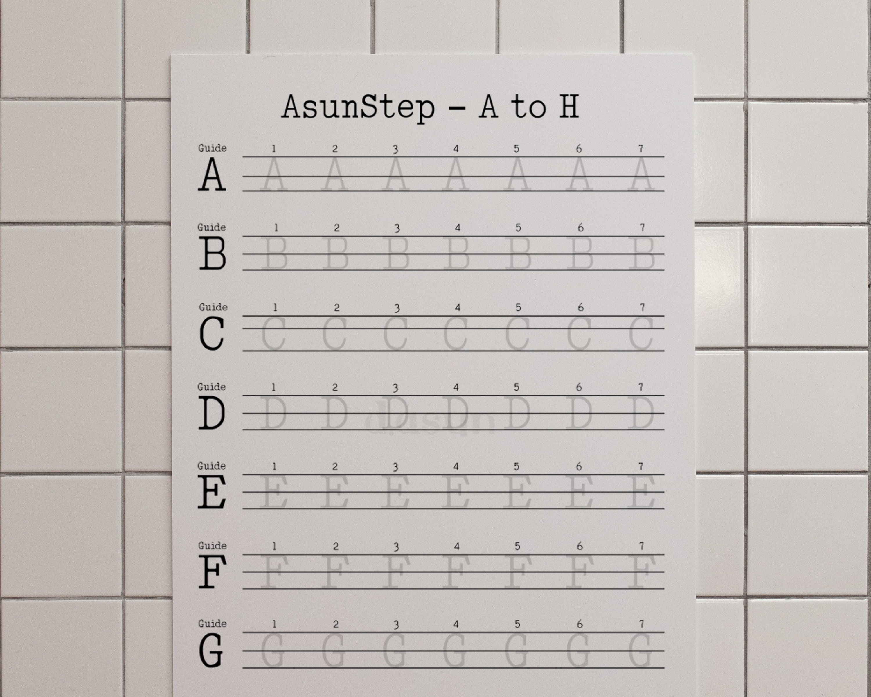 Neat Typewriter Printable Workbook for Adult, Typewriter Penmanship Exercise for Girl, Mastering