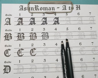 handwriting sheets etsy