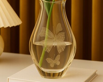 Citrine Glass Vase by Frantisek Zemek 1960s - Etsy