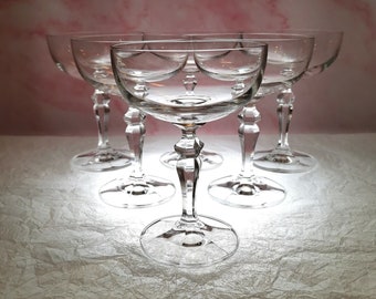 Coupe glasses Bohemia 6pcs