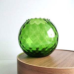 Tschechoslowakei Grüne Glas Vase 1950 Borske Sklo