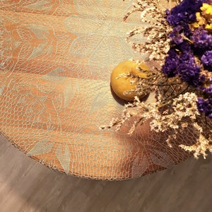 Crocheted Handmade Tablecloth Round Shape