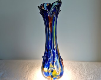 Art deco vase of dense glass Murano style